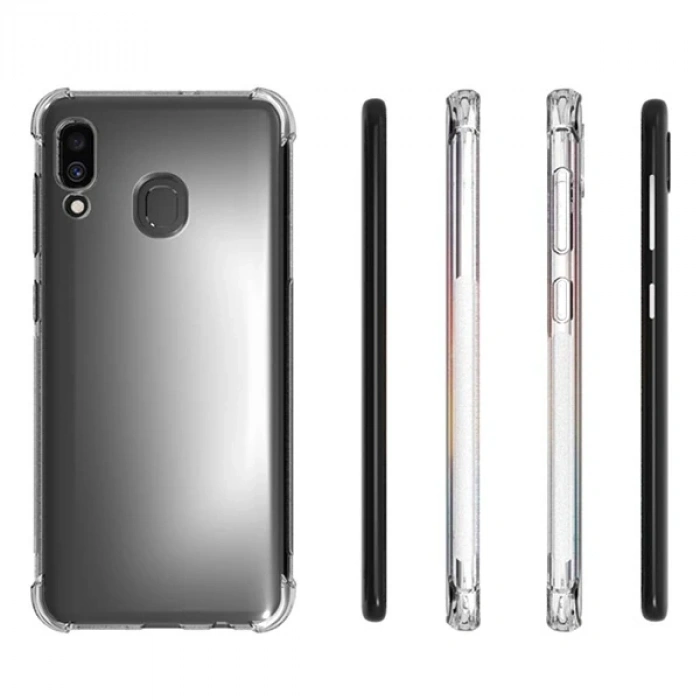 Nevamel Ally Sm Galaxy A20/A30 Anti-Drop Darbe Emici Silikon Kılıf-(5775)