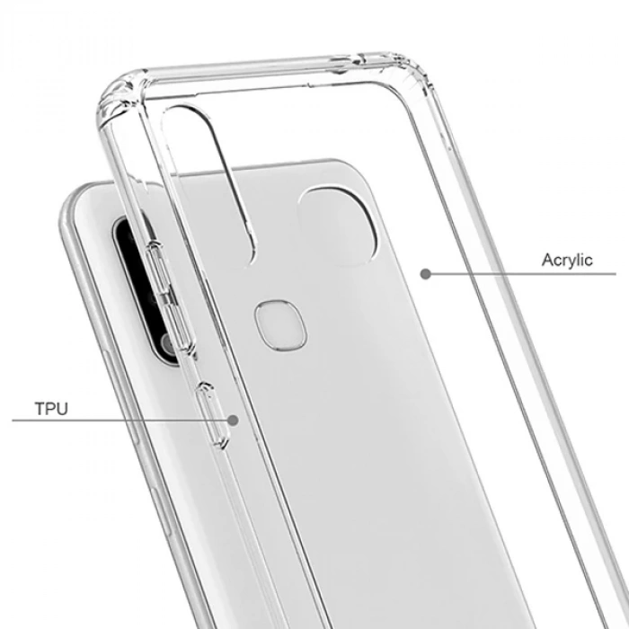 Nevamel Ally SM Galaxy A70e Anti-Drop Darbe Emici Silikon kılıf Shockproof kılıf-(5775)