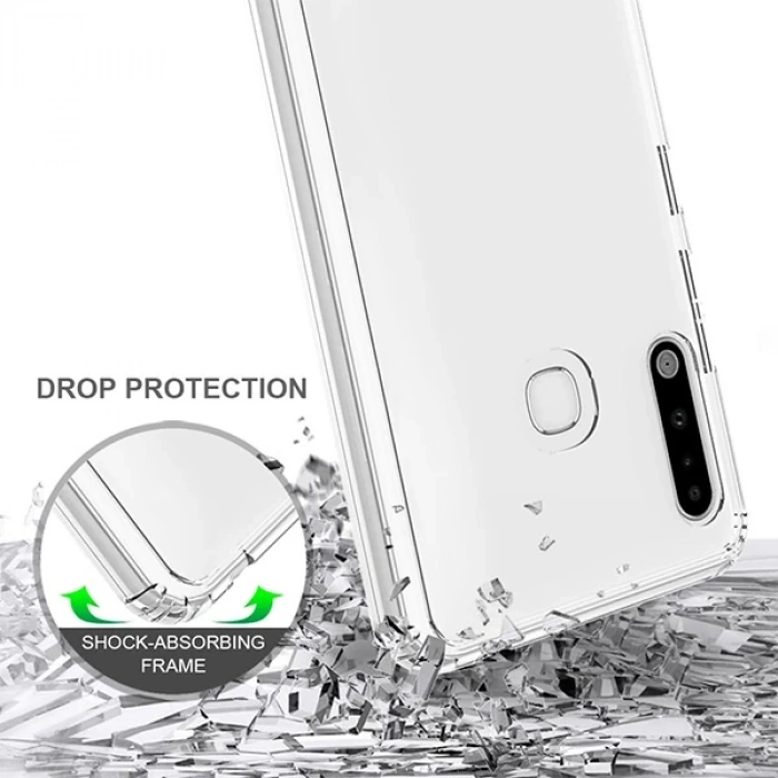 Nevamel Ally SM Galaxy A70e Anti-Drop Darbe Emici Silikon kılıf Shockproof kılıf-(5775)