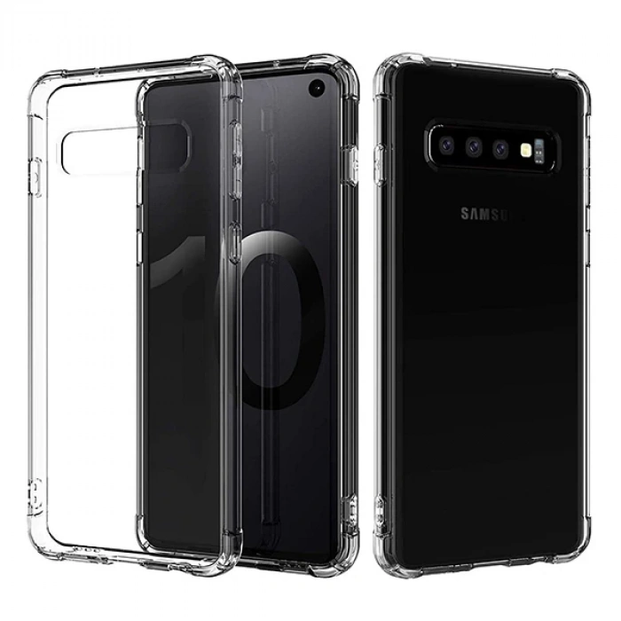 Nevamel Ally Sm Galaxy S10 Anti-Drop Darbe Emici Silikon Kılıf-(5775)