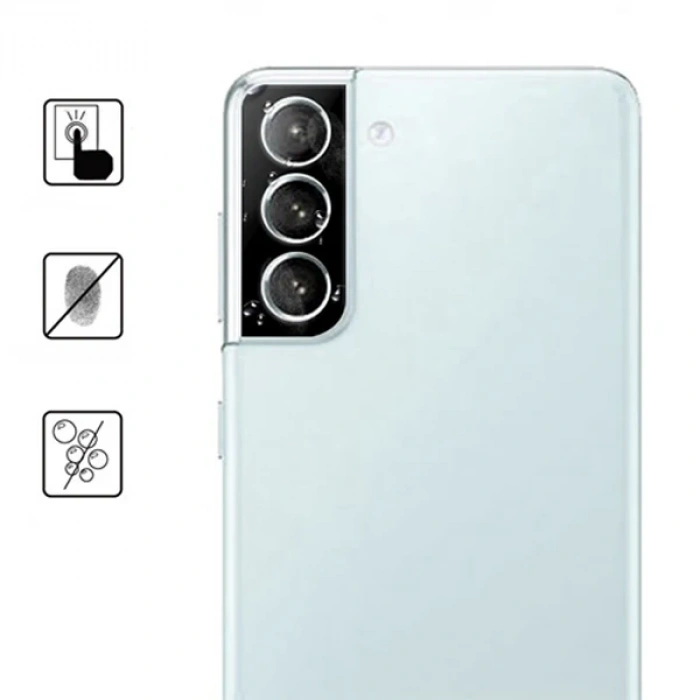 Nevamel ALLY SM Galaxy S21+Plus HD 3D Full Tempered Cam Kamera Koruyucu-(5775)