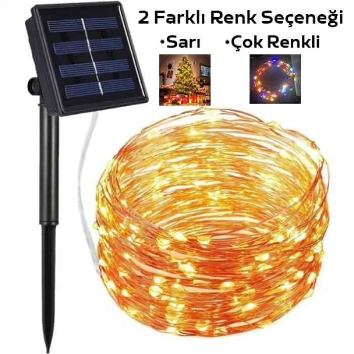 Nevamel ALLY Solar Güneş Enerjili Dış Bahçe Aydınlatma Su Geçirmez Led 10M-(5775)