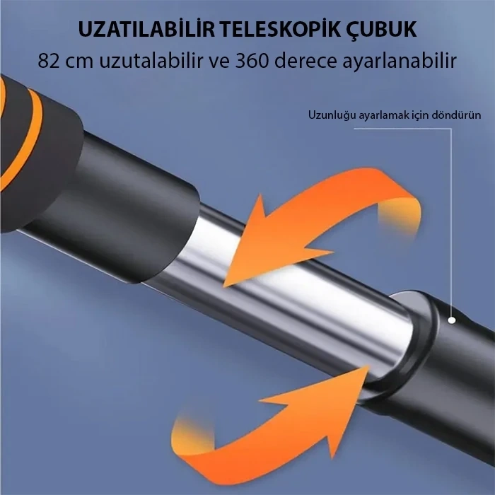 Nevamel ALLY ST-3911 Uzatılabilir Araç Camı İçin Kar Fırçası Ve Buz Kazıyıcı-(5775)