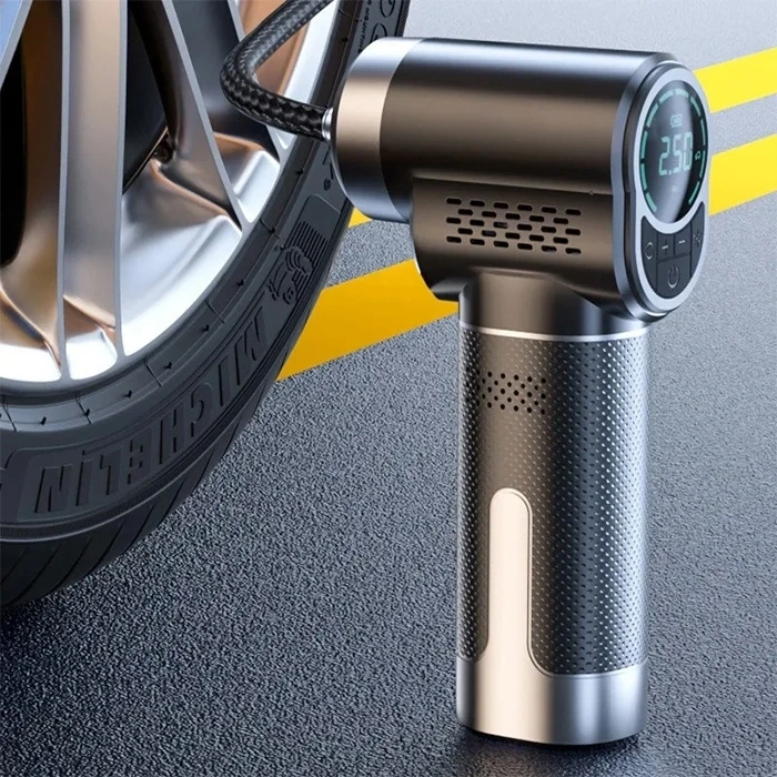 Nevamel ALLY ST-5518 Dijital Göstergeli Şarjlı Taşınabilir Hava Kompresörü Lastik Pompası-(5775)