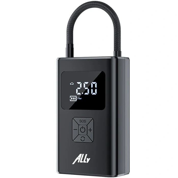 Nevamel ALLY ST-5522 Şarjlı lastik şişirme hava kompresör pompası 12V LED ışıklı-(5775)