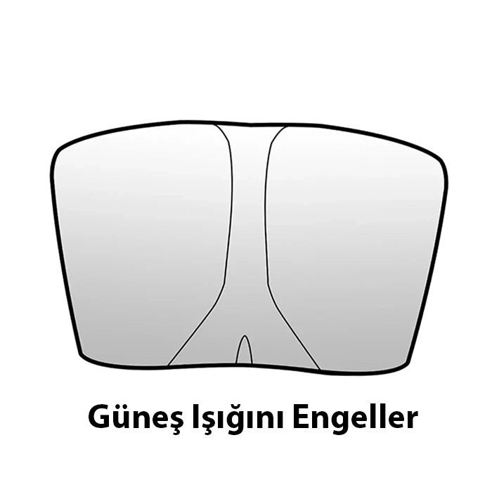 Nevamel Ally Tesla Model Y Model 3 için Ön Cam Güneşliği Katlanır Ön Pencere Güneşlik