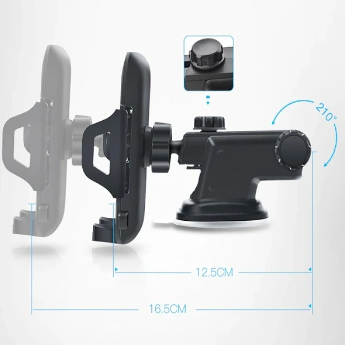 Nevamel ALLY Torpido Üstü Teleskopik Araç Telefon Tutucu-(5775)