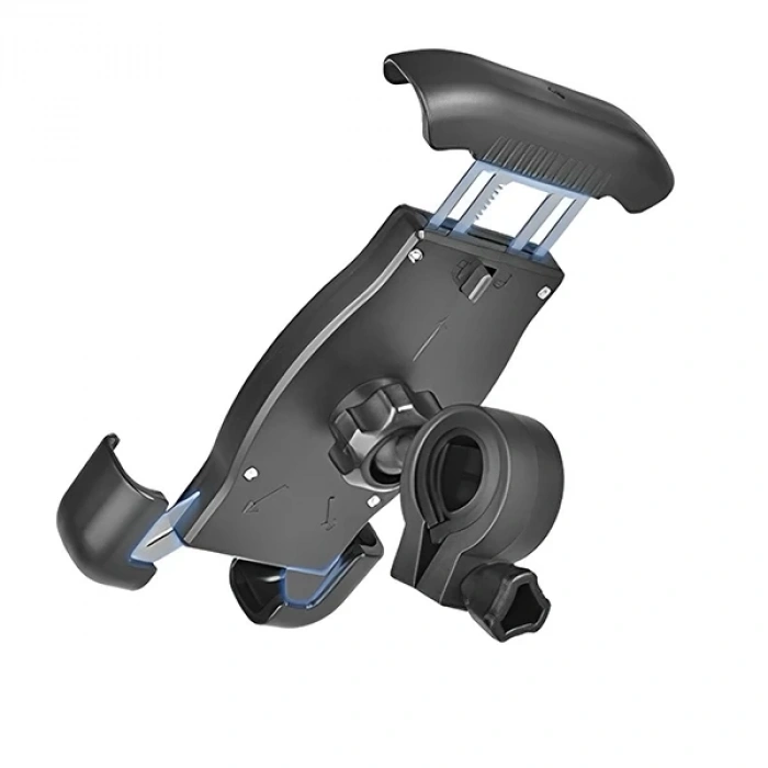 Nevamel Ally TT-T45 Motor ve Bisiklet Gidonu İçin 360 Dönebilen Telefon Tutucu-(5775)