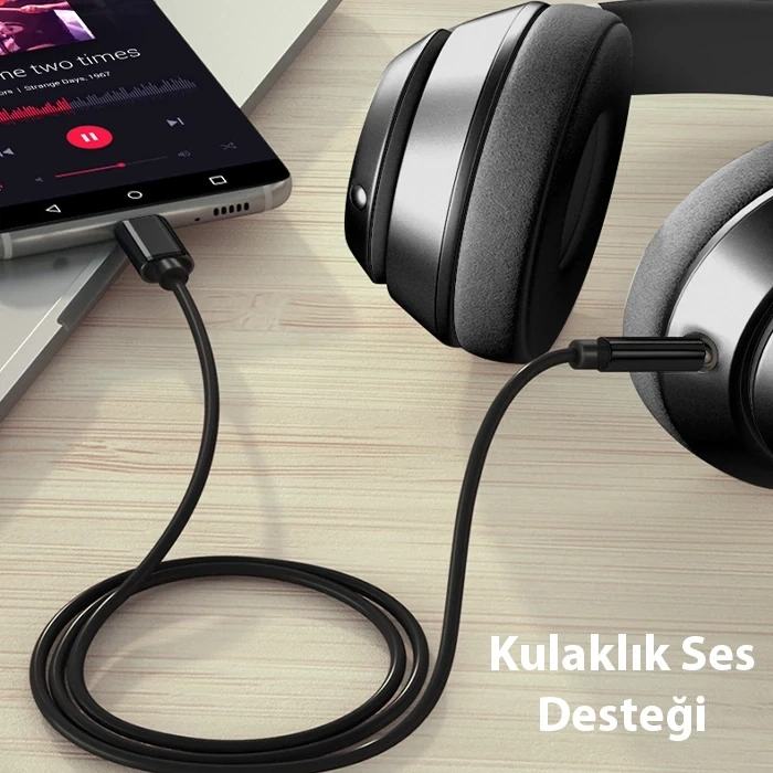 Nevamel ALLY Type-c To 3.5 mm Audio Aux Kablo-(5775)