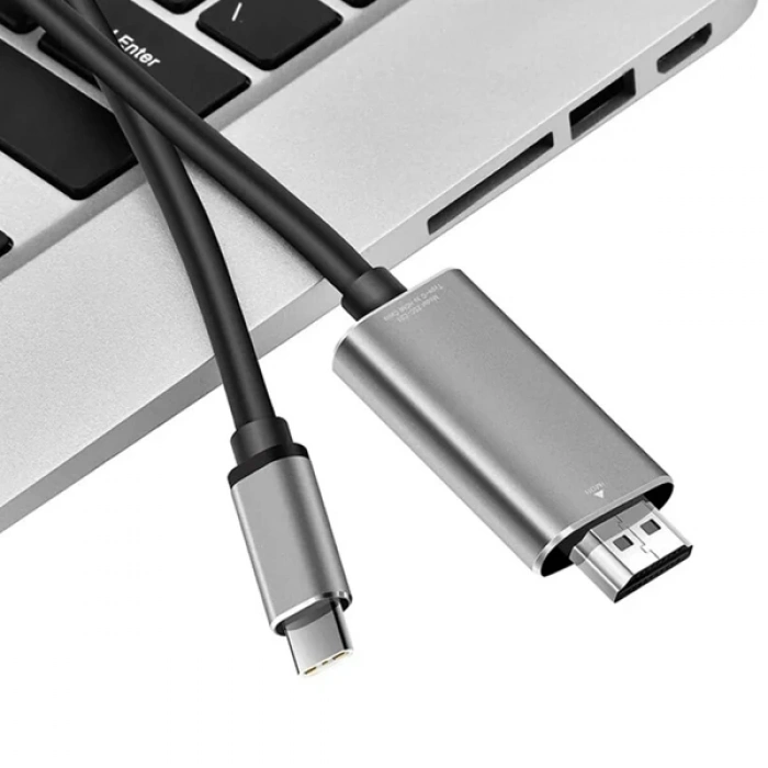 Nevamel Ally Type-C to HDMİ 4K 60Hz Çevirici Görüntü Kablosu 1.8M - HDTV Projektör-(5775)