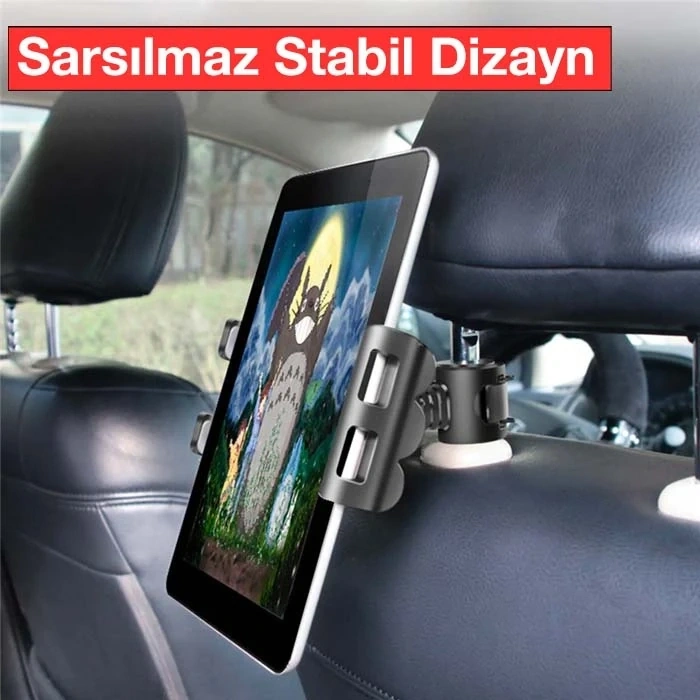 Nevamel Ally Universal Araç Arka Koltuk Tablet ve Telefon Tutucu-(5775)
