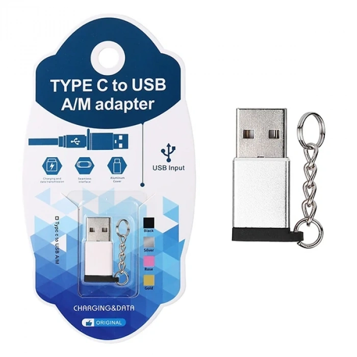 Nevamel Ally USB 3.0 Erkek to USB 3.1 Type-C Dişi Dönüştürücü Başlık Adaptör-(5775)