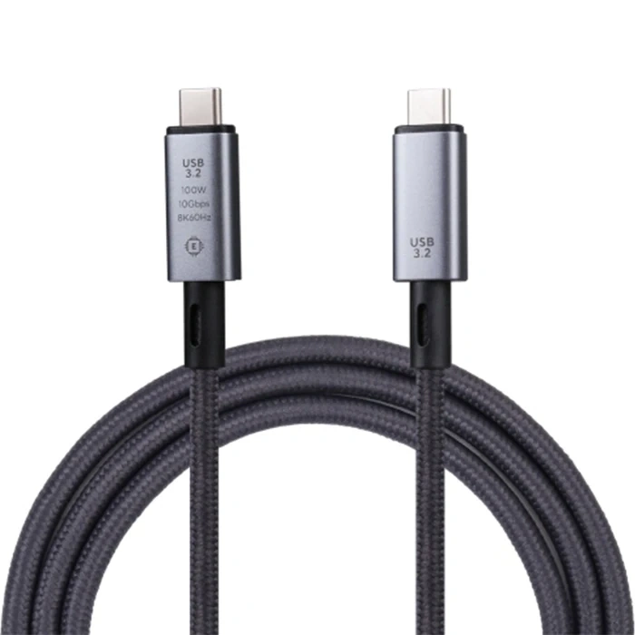 Nevamel Ally USB 3.2 100W Type-C to Type-C 8K Görüntü-Data ve Ultra Hızlı Şarj Kablosu 1 Metre-(5775)