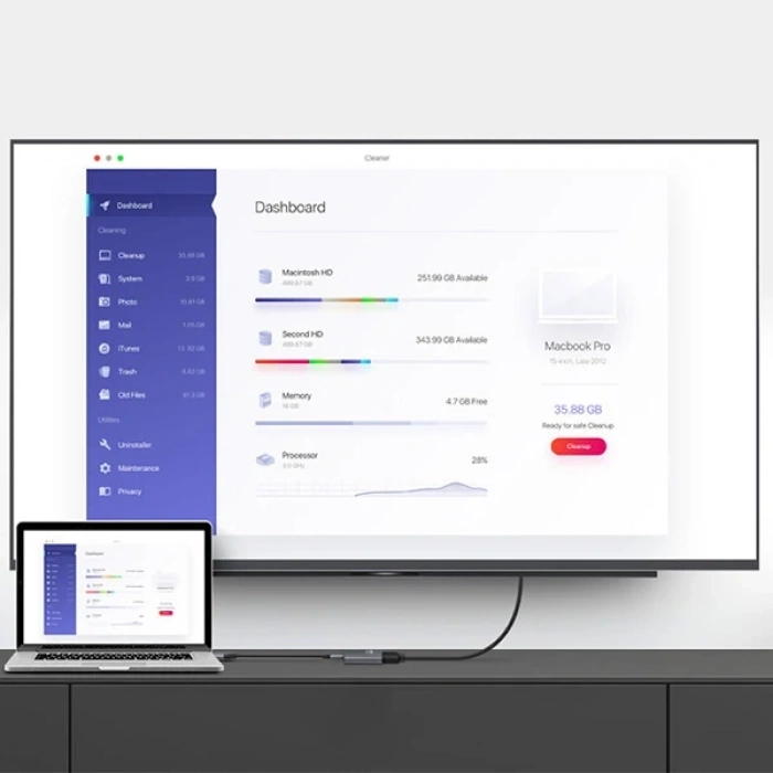 Nevamel ALLY USB-C input DP output 4K Dönüştürücü Adaptör 60H-(5775)
