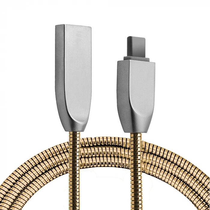 Nevamel Ally Usb Type-C Zinc Alloy Dayanıklı 24 A Metal Usb Kablo-(5775)