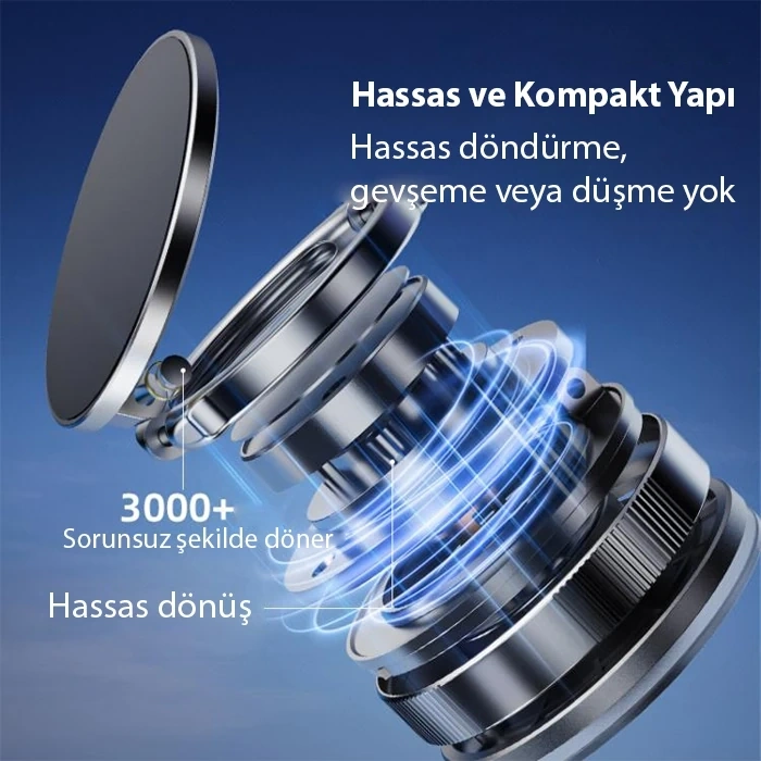 Nevamel ALLY Vakumlu Telefon Tutucu Araç-Navigasyon Manyetik Telefon Tutucu Magsafe-(5775)