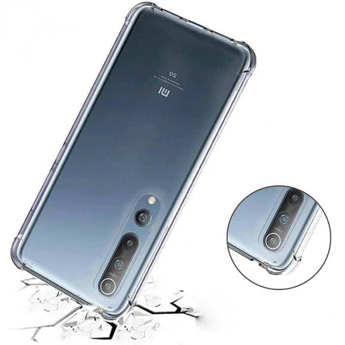 Nevamel Ally Xiaomi Mi 10/10 Pro Anti-Drop Darbe Emici Silikon Kılıf-(5775)