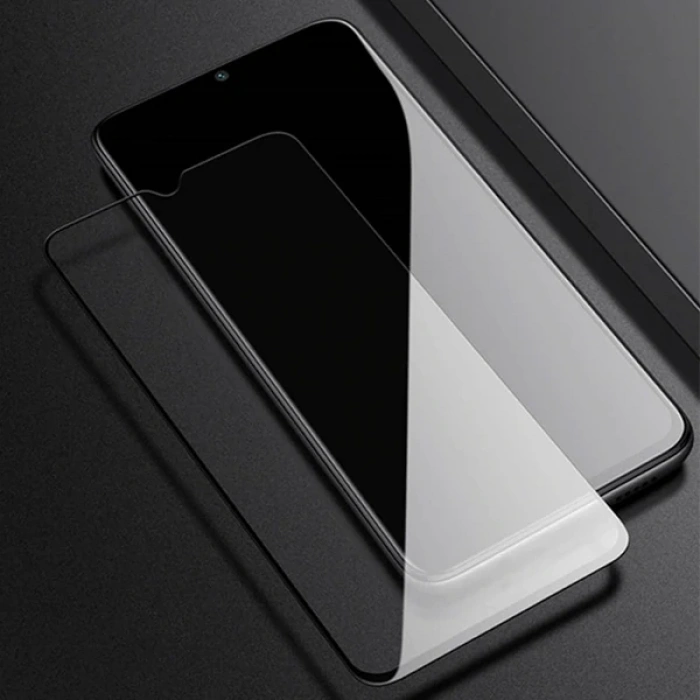 Nevamel ALLY Xiaomi Poco M3  9D Full Glue Tempered Cam Ekran Koruyucu-(5775)