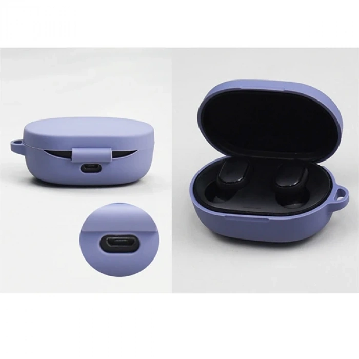 Nevamel Ally Xiaomi Redmi Airdots Silikon Kılıf+Anahtarlık-(5775)