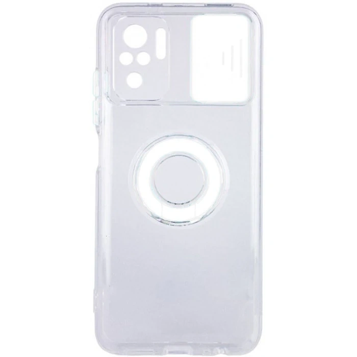 Nevamel Ally Xiaomi Redmi Note 10 - 10s Kılıf Sürgülü Kamera Lens Korumalı Yüzük Standlı Silikon Kılıf-(5775)