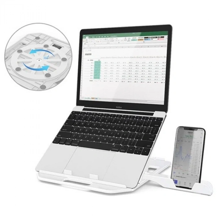 Nevamel ALLY Yükseklik Ayarlı Dizüstü Laptop-Tablet Standı Telefon Tutucu-(5775)