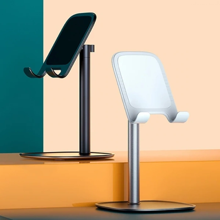 Nevamel ALLY ZM-12 Metal Cep Telefonu Ve Tablet Masaüstü Tutucu Stand-(5775)
