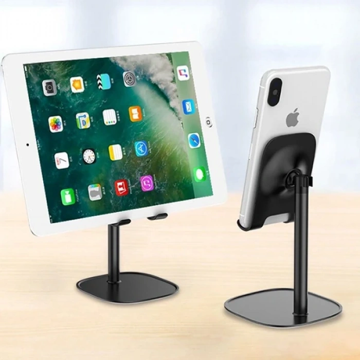 Nevamel ALLY ZM-12 Metal Cep Telefonu Ve Tablet Masaüstü Tutucu Stand-(5775)