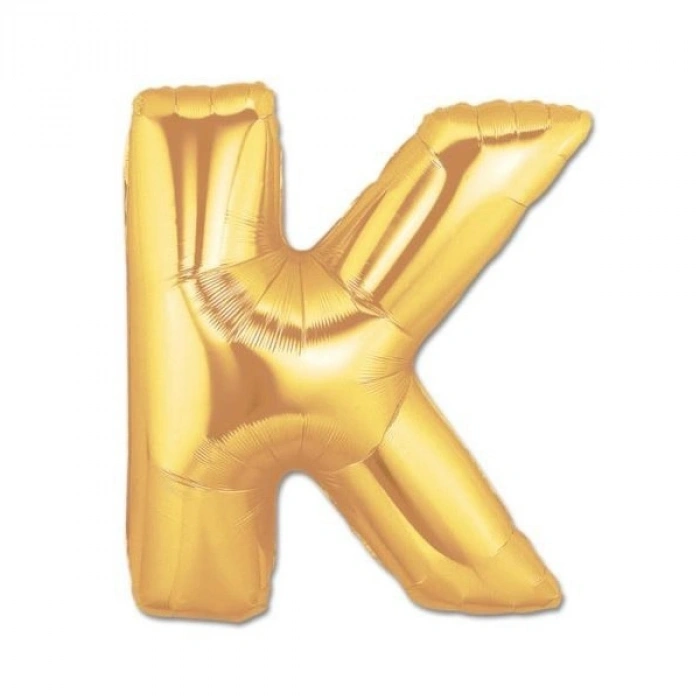 Nevamel Altın Sarısı Folyo Harf Balon 1 Metre