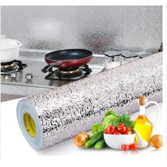Nevamel Alüminyum Folyo Yapışkanlı Mutfak Koruyucu Folyo 2 Metre