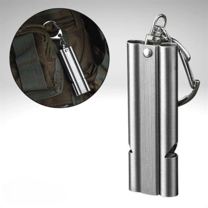 Nevamel Alüminyum SOS Düdük Anahtarlık