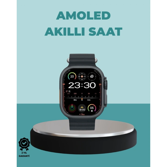 Nevamel® AMOLED Akıllı Saat 49mm Bluetooth Arama Spor ve Sağlık