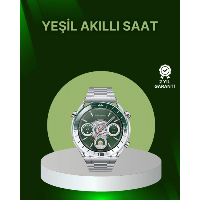 Nevamel® Amoled Ekran Akıllı Saat Harita Gösterimli Bluetooth Aramalı 3 Kayışlı