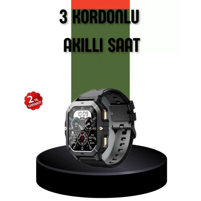 Nevamel® AMOLED Ekranlı Akıllı Saat 10 Gün Pil Ömrü
