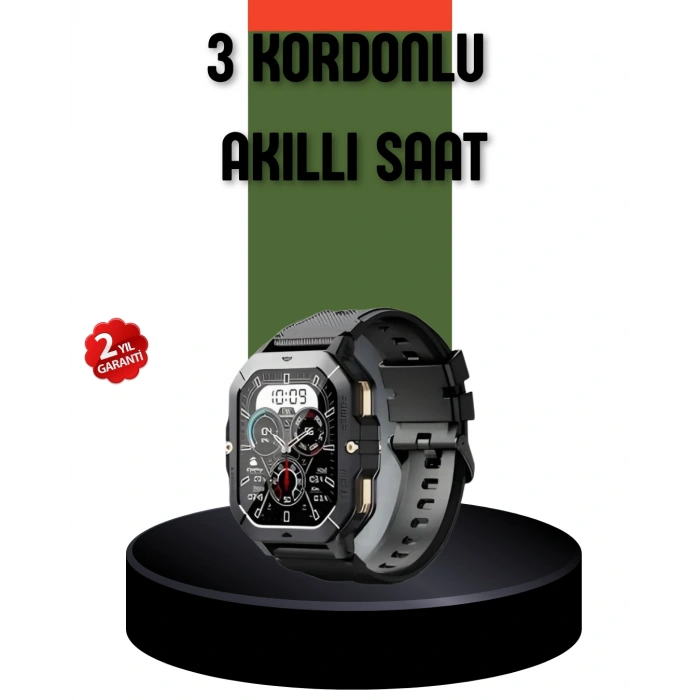 Nevamel® AMOLED Ekranlı Akıllı Saat 10 Gün Pil Ömrü