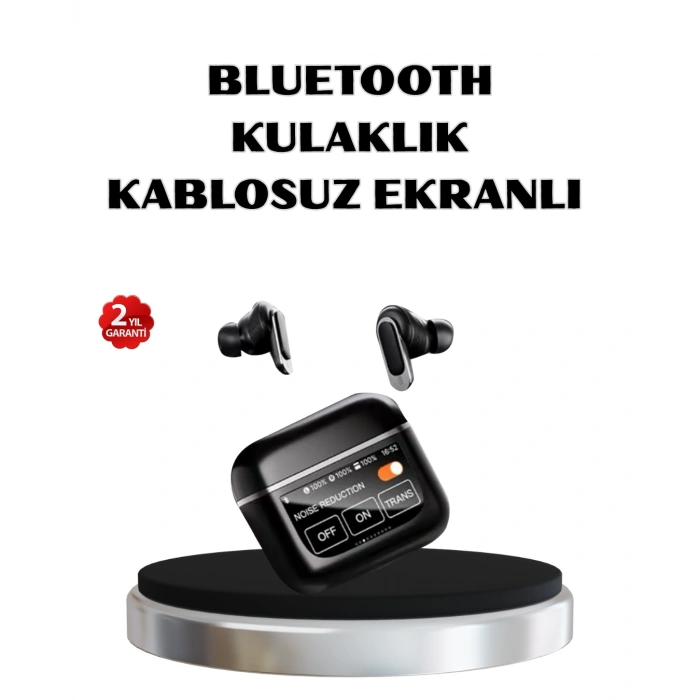 Nevamel ANC Teknolojili Kablosuz Bluetooth Kulaklık – Dokunmatik Dijital Göstergeli Yüksek Ses Kalitesi
