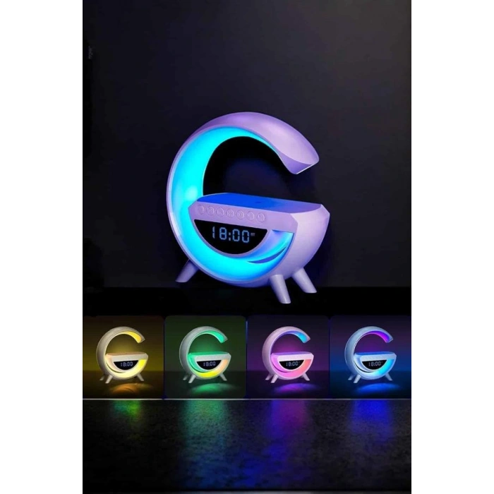 Nevamel® Android Uyumlu Akıllı Bluetooth Hoparlör Kablosuz Şarj Cihazı Standı