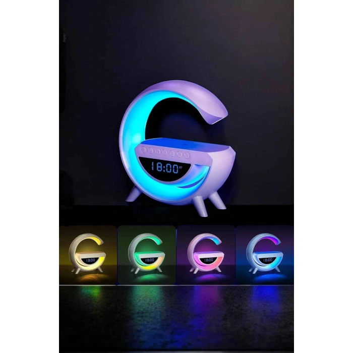 Nevamel® Android Uyumlu Akıllı Bluetooth Hoparlör Kablosuz Şarj Cihazı Standı