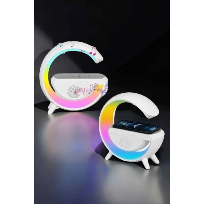 Nevamel® Android Uyumlu Akıllı Bluetooth Hoparlör Kablosuz Şarj Cihazı Standı