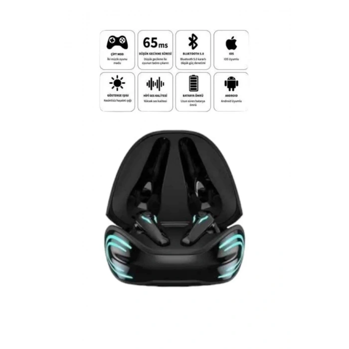 Nevamel® Android ve İOS Uyumlu Bluetooth Kulaklık Gaming Kulaklık Mini