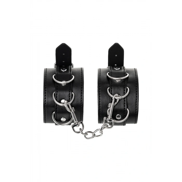 Nevamel® Anonymo Bdsm Ayak Kelepçe #0153, Pu Deri, Siyah, 26,5 Cm (Kod:0153)