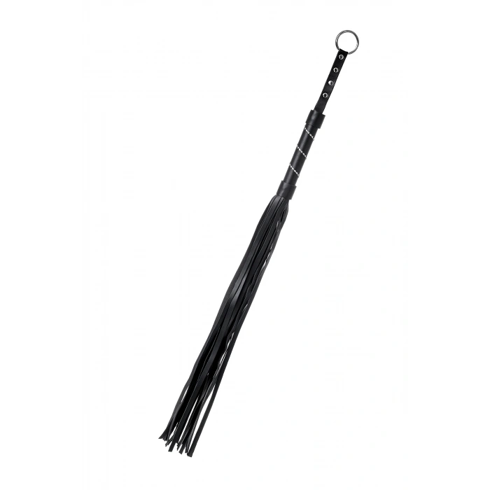 Nevamel® Anonymo Bdsm Kırbaç #0005 , Pu Deri, Siyah, 64 Cm (Kod:0005)