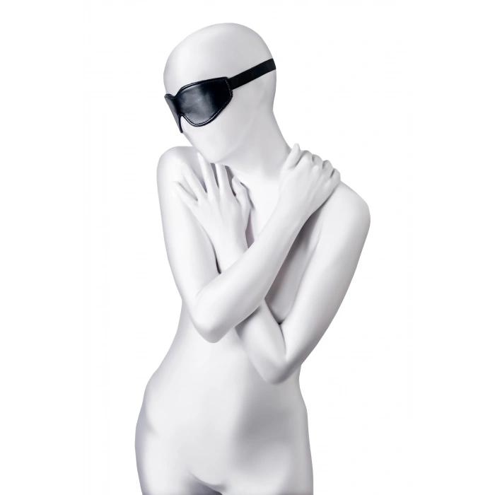 Nevamel® Anonymo Bdsm Maske , Pu Deri, Siyah, 26,5 Cm