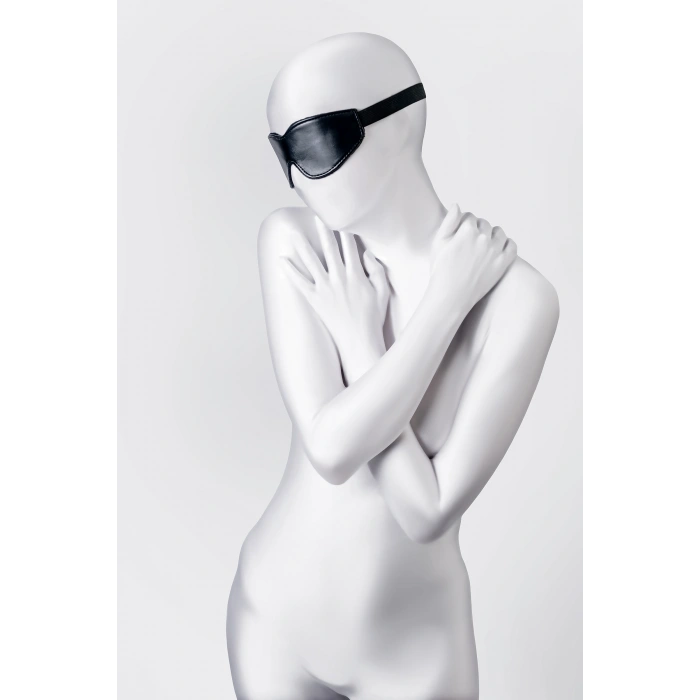 Nevamel® Anonymo Bdsm Maske , Pu Deri, Siyah, 26,5 Cm