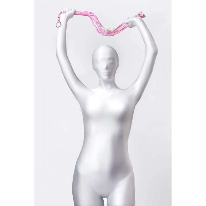 Nevamel® Anonymo Deri Kırbaç #0006, Pu Deri, Pembe, 64 Cm (Kod:0006)