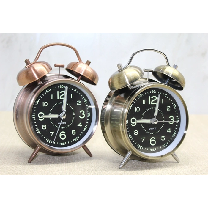 Nevamel Antik Metal Çalar Saat Model 1