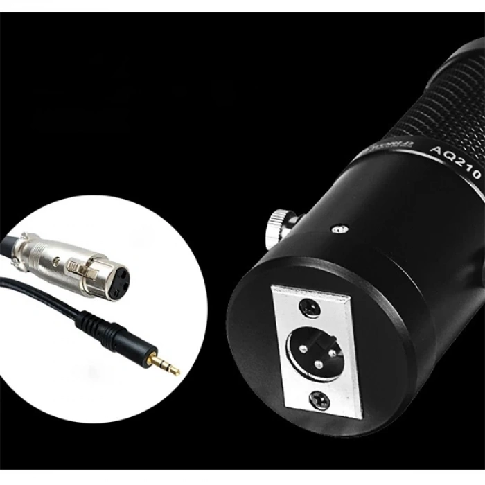 Nevamel AQ210 Condenser Stüdyo Profesyonel Kayıt ve Yayın Mikrofonu Studio-(5775)