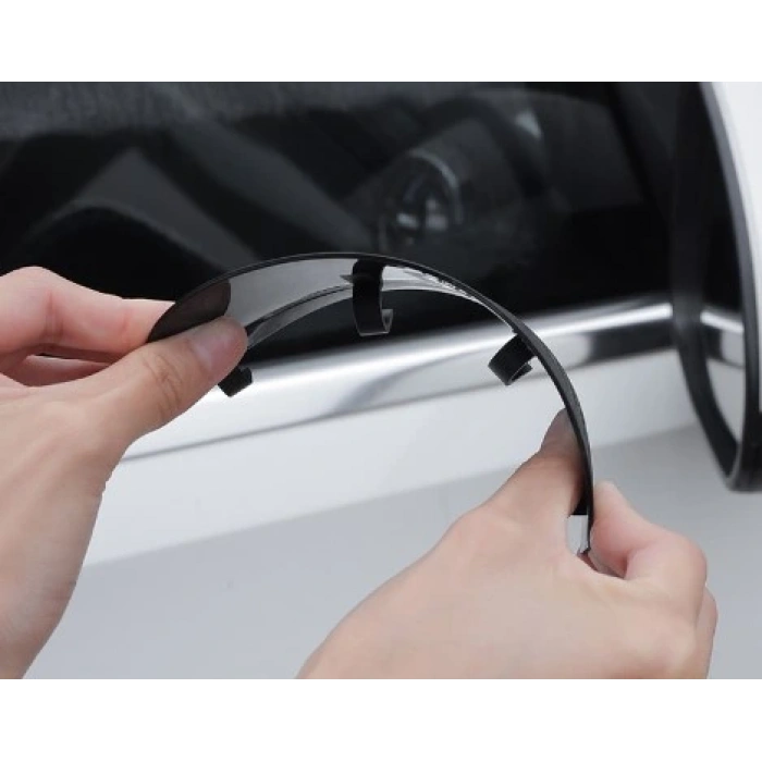 Nevamel Araba Ayna Yağmur Koruyucu Siper Karbon Desenli