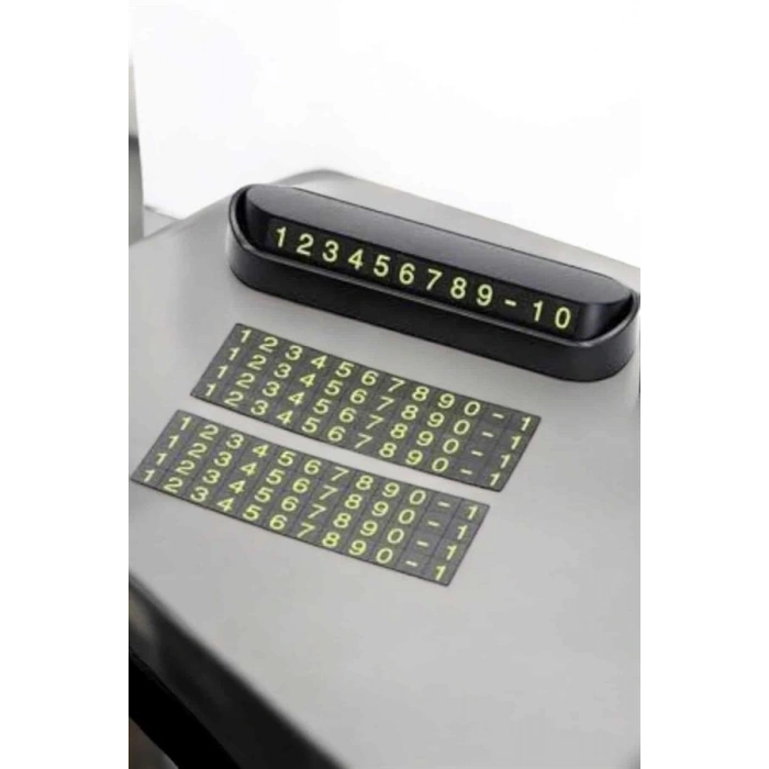 Nevamel Araba Park Numaratörü Araç İçi Numaralık Değiştirilebilir Çevirmeli Mini