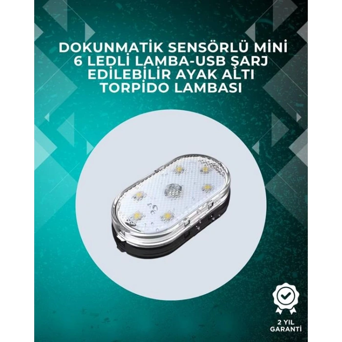 Nevamel Araç İçi Dekorasyon İçin Manyetik ve Yapışkanlı LED Ambiyans Lambası