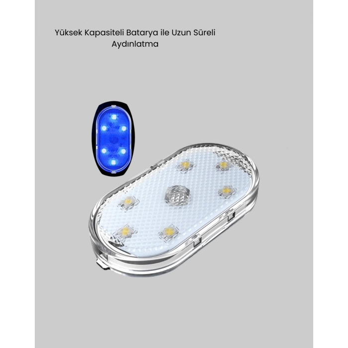 Nevamel® Araç İçi Düzen ve Ambiyans Seti Çift Bardak Tutucu + LED Işık